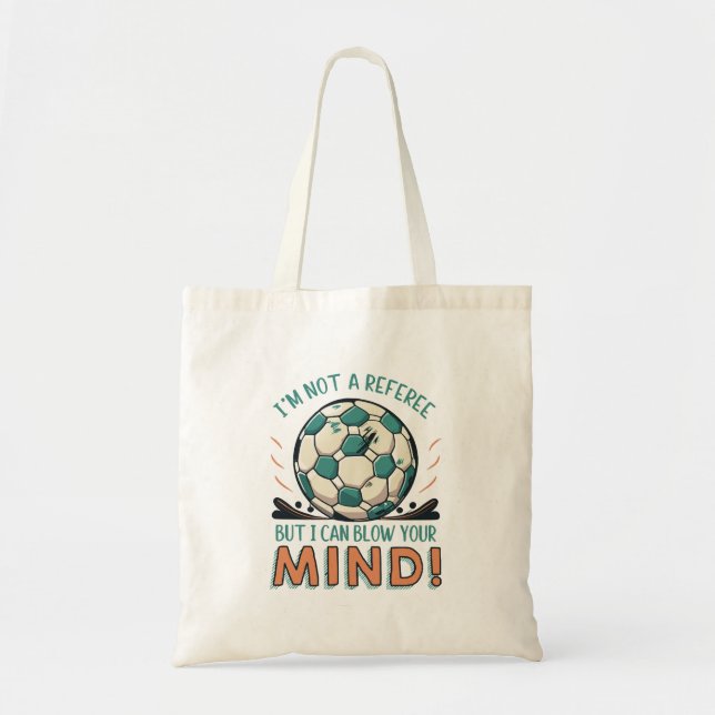 Bolsa Tote Design Divertido de Futebol (Frente)