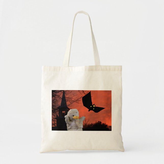 Bolsa Tote Design divertido para o Halloween (Frente)