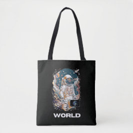 Bolsa Tote Design do Astronauta Mundial