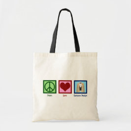 Bolsa Tote Design do Costume de Amor de Paz