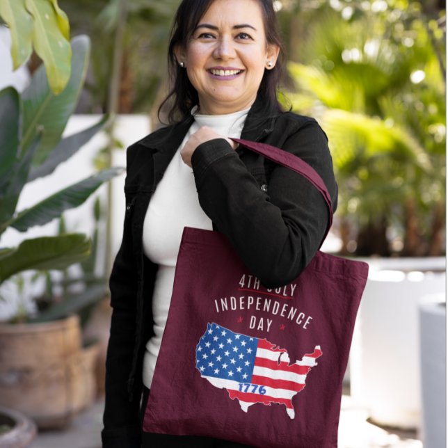 Bolsa Tote design do Dia da Independência em 4 de julho (Criador carregado)
