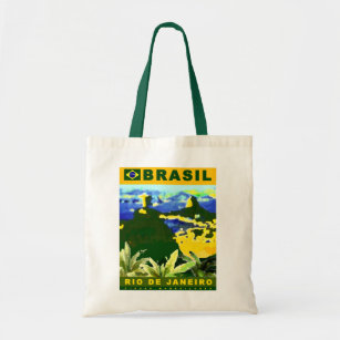 Bolsa Tote Design do poster de Brasil
