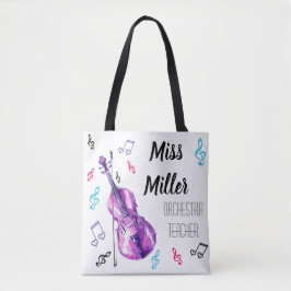 Bolsa Tote Design do professor da orquestra