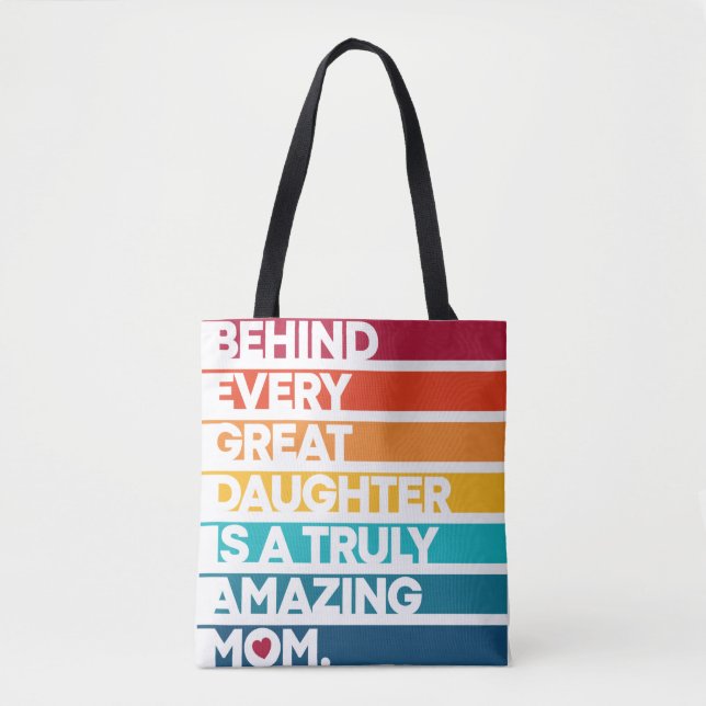Bolsa Tote Design Elegante para o Dia do Mães (Frente)
