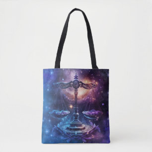 Bolsa Tote Design em Aquarela do Signo de Libra