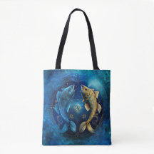 Design em Aquarela do Signo de Peixes