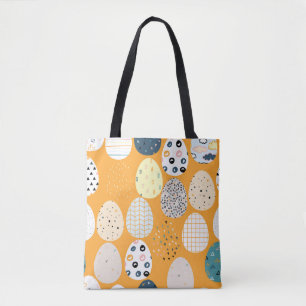 Bolsa Tote Design Escandinavo do Felz pascoa Vintage