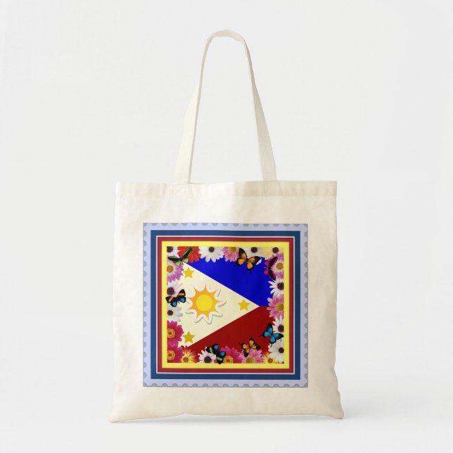 Bolsa Tote Design filipino da bandeira - saco filipino da (Frente)