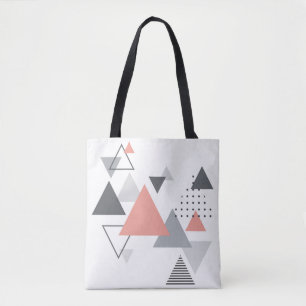 Bolsa Tote Design geométrico escandinavo abstrato