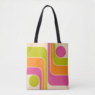 Bolsa Tote Design Geométrico Mod Retro