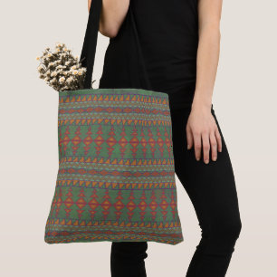 Bolsa Tote Design Geométrico Sudoeste Sagebrush