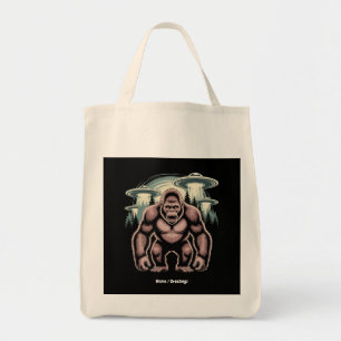 Bolsa Tote Design Gráfico Engraçado de Alienígena de de Sasq
