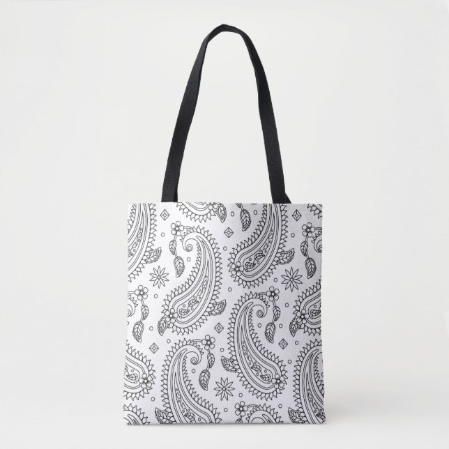 Bolsa Tote Design inspirado 2 de Paisley (Frente)