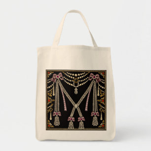 Bolsa Tote Design Inspirado em Marie Antoinette com Joias Fra