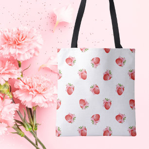 Bolsa Tote Design Moderno de Morango Fofo