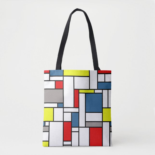 Bolsa Tote Design mondrian (Frente)