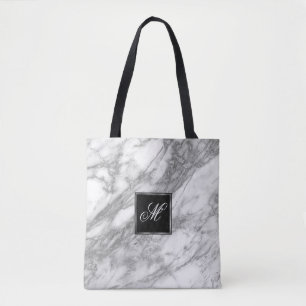 Bolsa Tote Design Monogrammed do brilho das cinzas de prata
