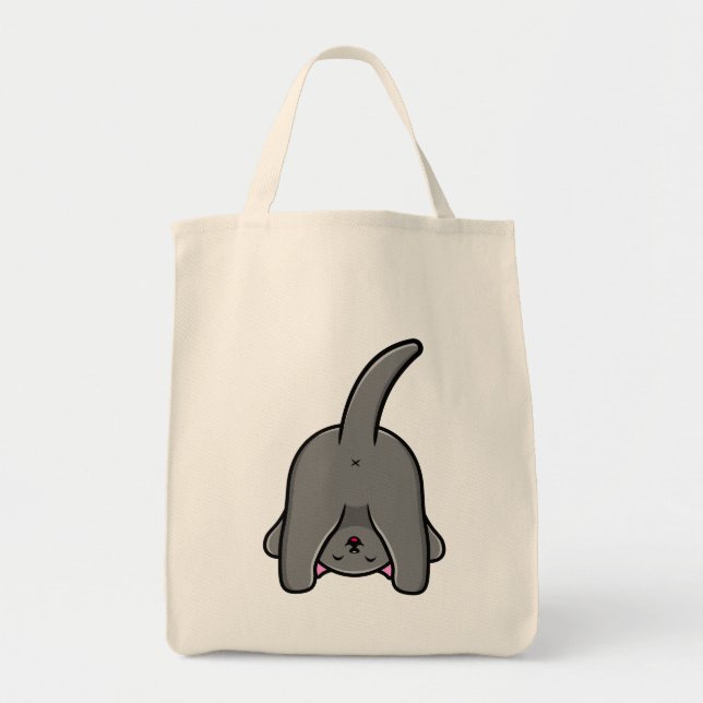 BOLSA TOTE DESIGN NAUGHTY CAT BACK (Frente)