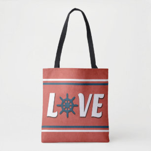 Bolsa Tote Design náutica de amor