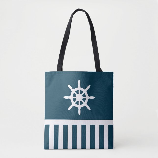Bolsa Tote Design náutico (Frente)