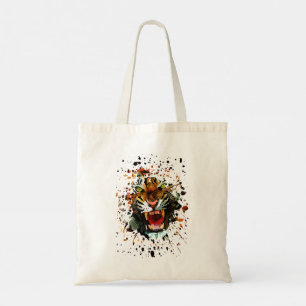 Bolsa Tote Design Poderoso do Tigre Rugindo Felino Selvagem