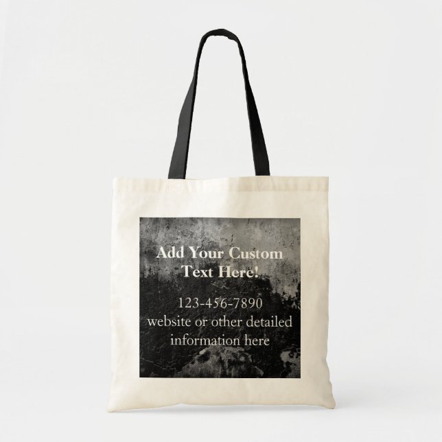 Bolsa Tote Design preto do revestimento do falso da pintura (Frente)