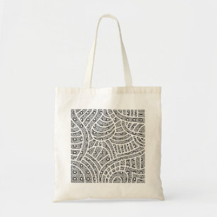Bolsa Tote Design quadrado com padrão de ponto