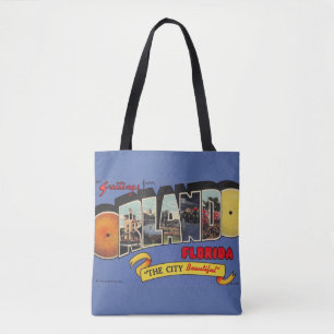 Bolsa Tote Design Retrô Vintage de Orlando Flórida