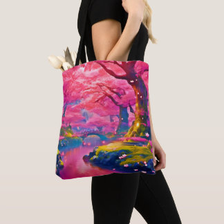 Bolsa Tote Design Rosa da Floresta