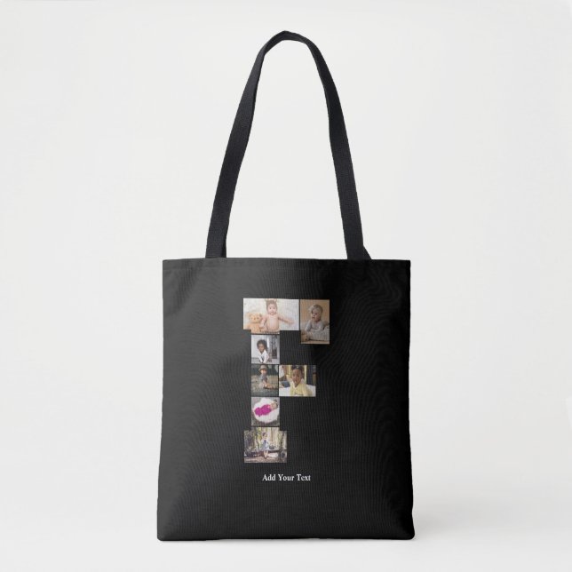 Bolsa Tote Design Sua Própria Colagem de Fotografias F (Frente)