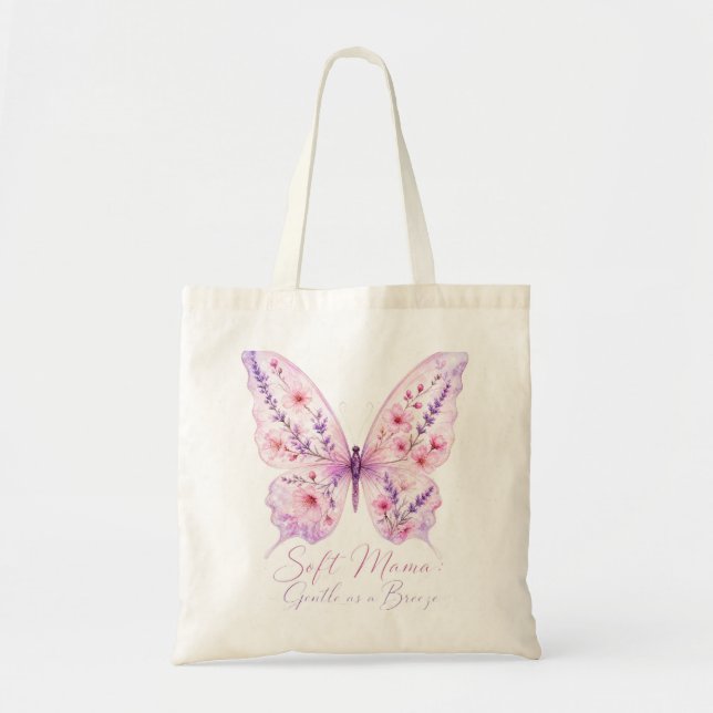 Bolsa Tote Design SVG Retro Groovy "Fique Macia, Mamãe" (Frente)