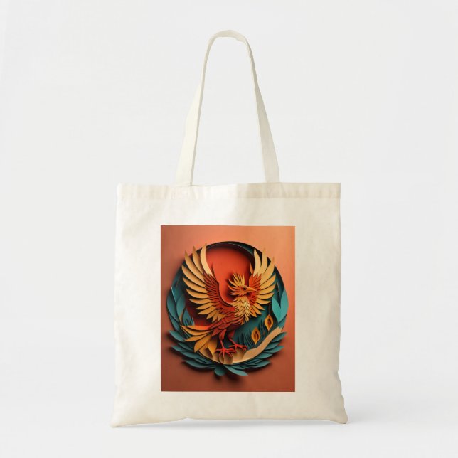 Bolsa Tote Design-T-shirt em papel Phoenix (Frente)