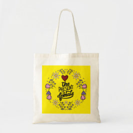 Bolsa Tote Design única de mulheres com uma mensagem positiva
