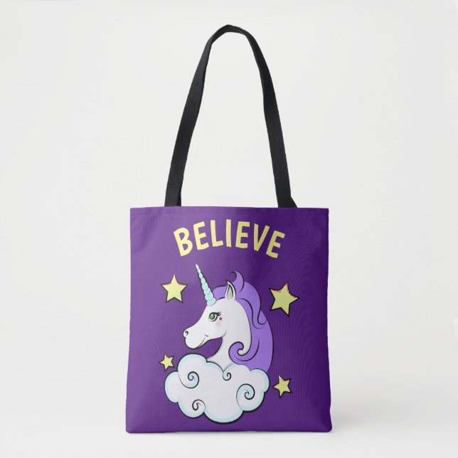 Bolsa Tote Design Unicorn (Frente)