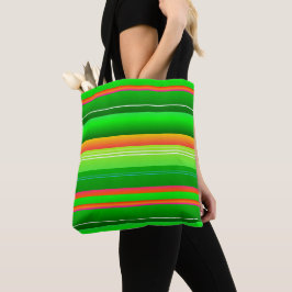 Bolsa Tote Design vermelho-natalino verde-brilhante criativo