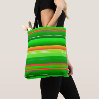 Bolsa Tote Design vermelho-natalino verde-brilhante criativo 