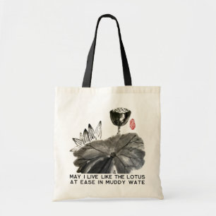 Bolsa Tote Design Zen Lotus/Estilo de Vida Zen