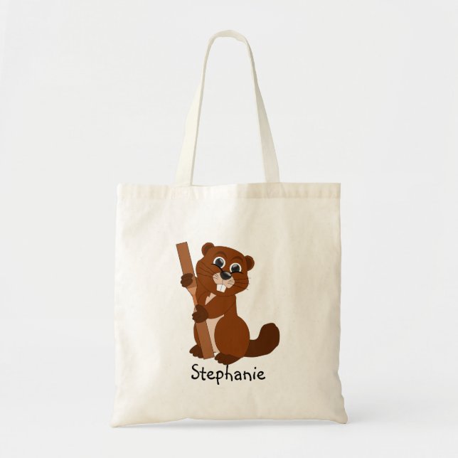 Bolsa Tote Designo de Castor (Frente)