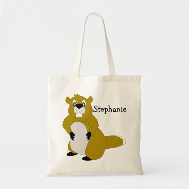 Bolsa Tote Designo de Castor (Frente)