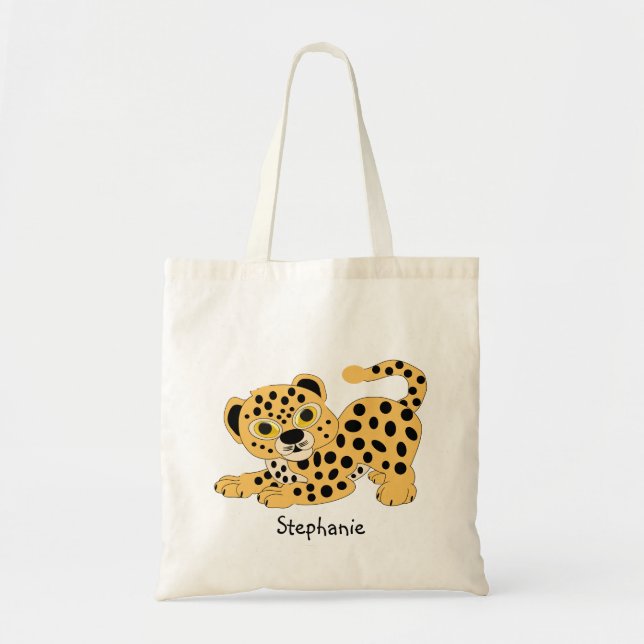 Bolsa Tote Designo de Leopardo (Frente)