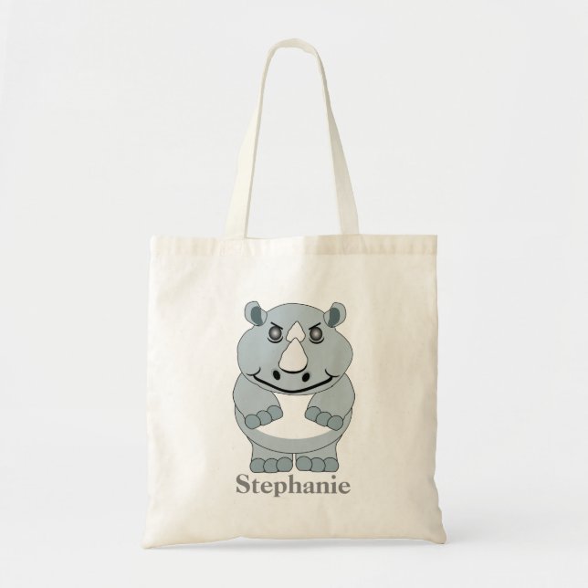 Bolsa Tote Designo de Rinoceronte (Frente)