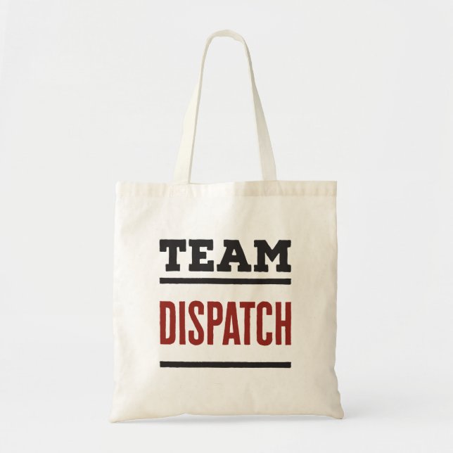 Bolsa Tote Despacho de equipe 911 Dispatcher de emergência (Frente)