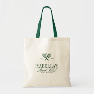 Bolsa Tote Despedida de Solteira Personalizada Vintage Tennis