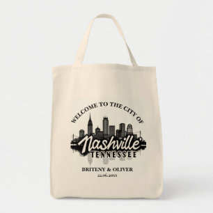 Bolsa Tote Destino Casamento Nashville Tennessee Skyline
