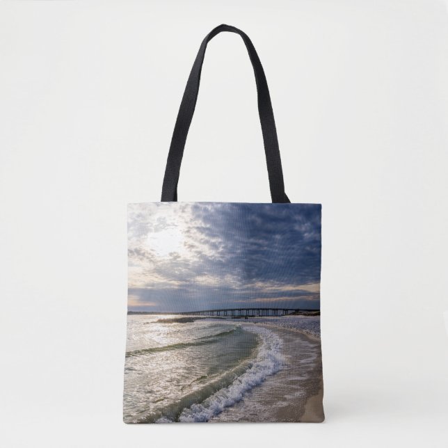 Bolsa Tote Destruin Florida Evening Waves Bag (Frente)