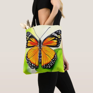 Bolsa Tote Detalhe do Design da Asa da Borboleta