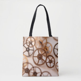 Bolsa Tote Detalhe do relógio parcial, bolso, relógio, precis