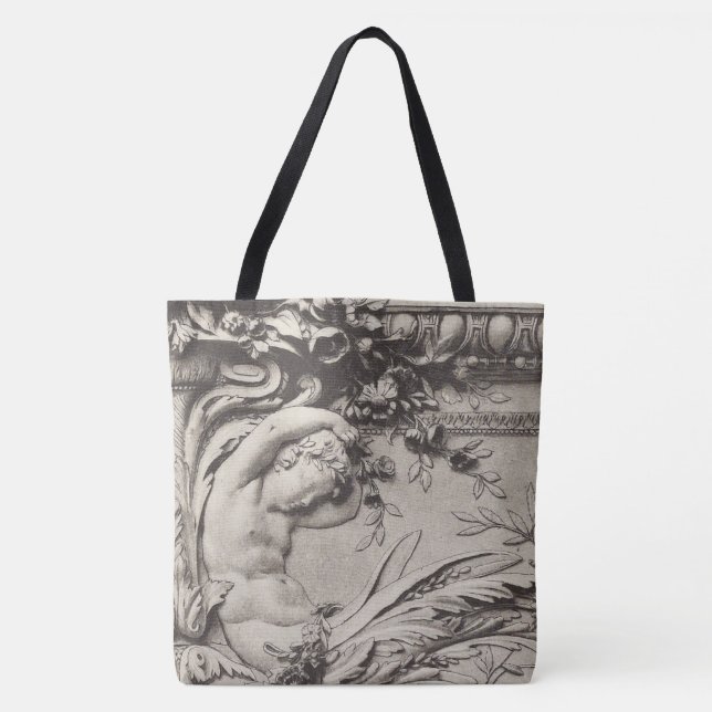 Bolsa Tote Detalhes da arquitetura esculpida (Frente)