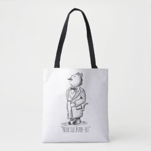 Bolsa Tote Detetive do gato do purr-ot de Hercule!