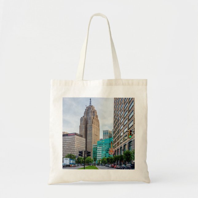 Bolsa Tote Detroit do centro (Frente)